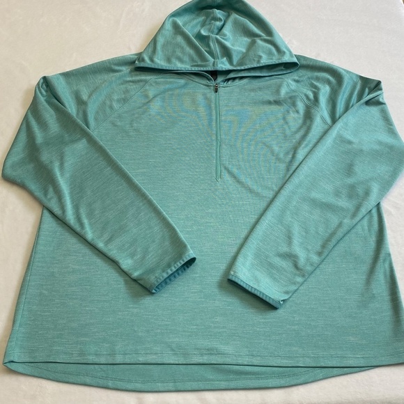 Z by Zella Men's Perform Lite Half-Zip Hoodie, Teal Meadow, XXL NWT - Picture 6 of 14